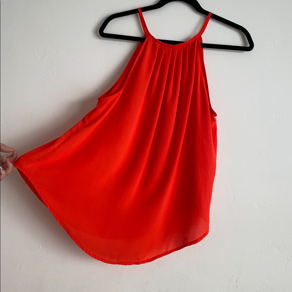 Lush flowy tank, red, Medium